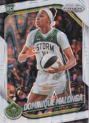 2025 Panini Prizm WNBA #116 Dominique Malonga White Seismic Prizms