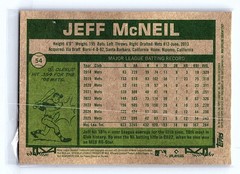 2026 Topps Heritage Chrome Silver Sparkle Refractors #54 Jeff McNeil