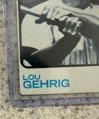 Lou Gehrig 2025 Topps Holiday Calendar Topps Originals Buyback 1973 Topps 1/1