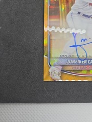 2025 Bowman Chrome Sapphire Edition Prospects Autographs Juneiker Caceres 31/50