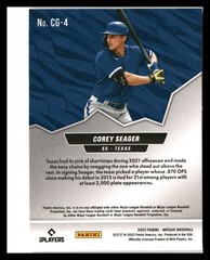 2022 Panini Mosaic #CG-4 Corey Seager Capital Gains Mosaic