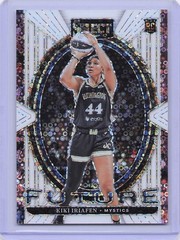 2025 Panini Select WNBA Kiki Iriafen Rookie RC Select Future White Disco #/75