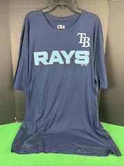 MLB Adult Tampa Bay Rays Short Sleeve T-Shirt Size XL Navy