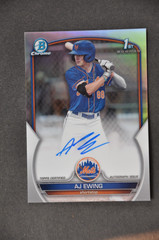 2023 Bowman AJ Ewing Refractor Auto CPA-AE Mets