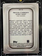 2026 Topps Chrome Miguel Cabrera Diamond Moments Purple 31 /75 Detroit Tigers