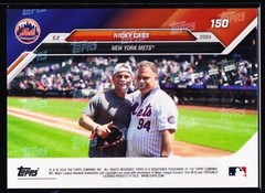 Nicky Cass Throws Mets First Pitch at Citi Field 2024 TOPPS NOW #150 Base SP