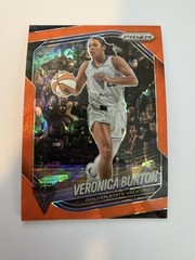 2025 Panini Prizm WNBA #70 Veronica Burton Orange Velocity Prizms