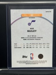 2025-26 Topps Finest – Uncommon Ace Bailey #105 Refractor (RC)