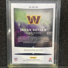 2022 Panini Origins – Rookie Jumbo Jerseys Jahan Dotson #JUM-JDO /199 (MEM, RC)