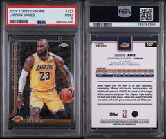 2025-26 Topps Chrome – LeBron James #127 PSA 9