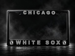 Chicago White Sox License Plate Frame Cover – Black – EliteAuto3K