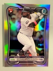 2026 Bowman Baseball Yanquiel Fernandez Red Chrome Rookie Variation – Rockies