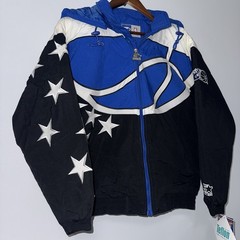 Vintage RARE Starter Orlando Magic NBA Jacket Mens Small Blue Black White NWT