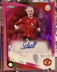Lea Schuller 2025-26 Topps Chrome UWCL Chrome Autograph Pink /250 Man U Germany