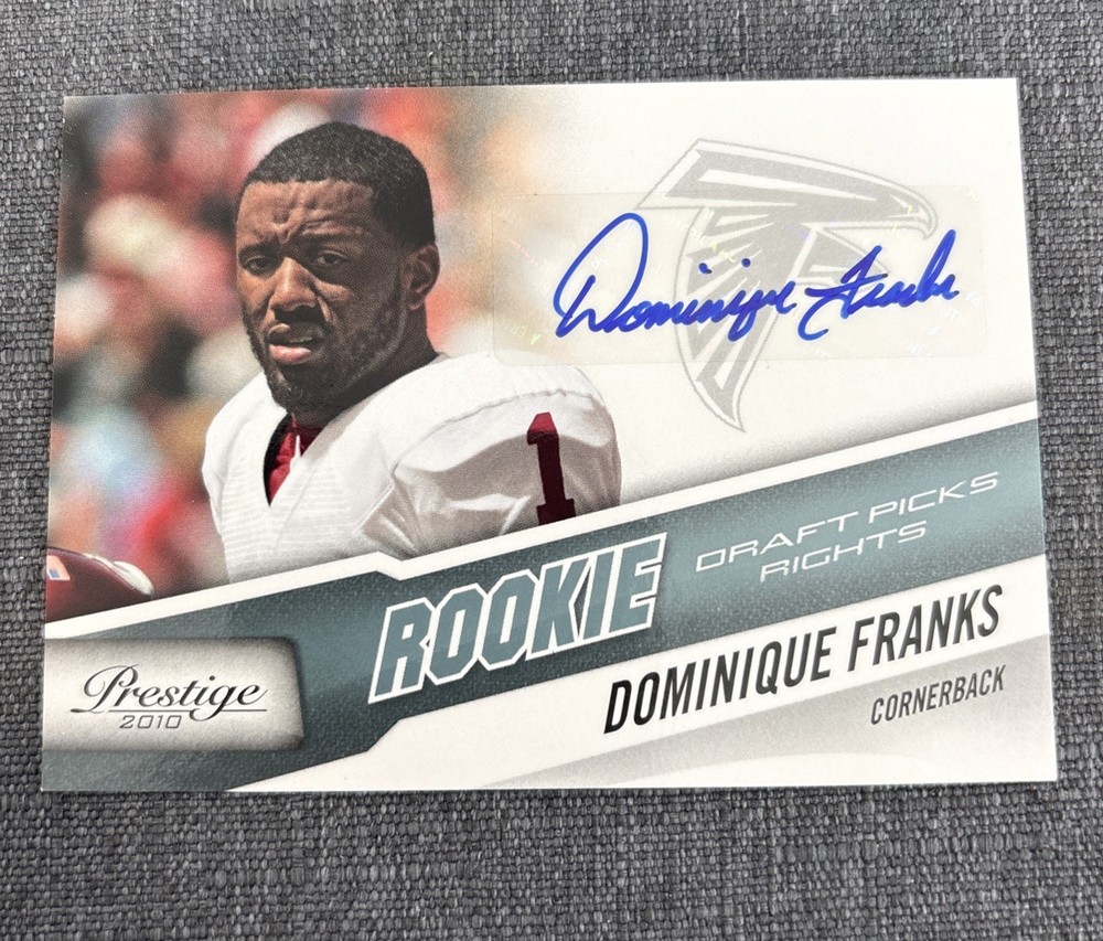 Dominique Franks 2010 Prestige Draft Picks Autograph Auto Rookie /799 Oklahoma