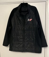 Detroit Tigers Red Wing Jacket Mens 3XL Port Authority Black Embroidered MLB NHL