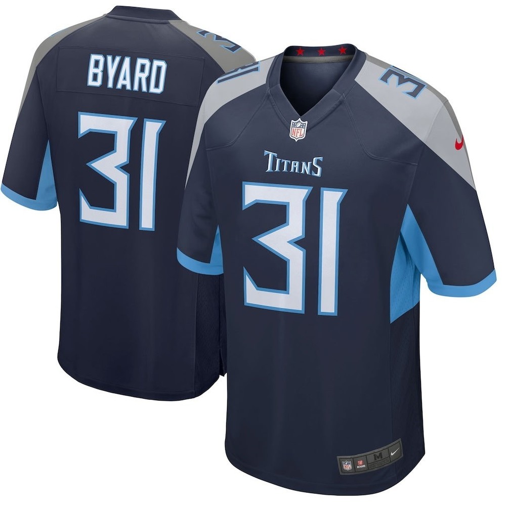 Nike Tennessee Titans Navy Men’s Jersey #31 Kevin Byard Size XL E1-052
