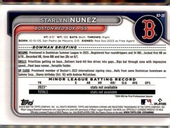 2024 Bowman Chrome #BCP-207 Starlyn Nunez Prospects