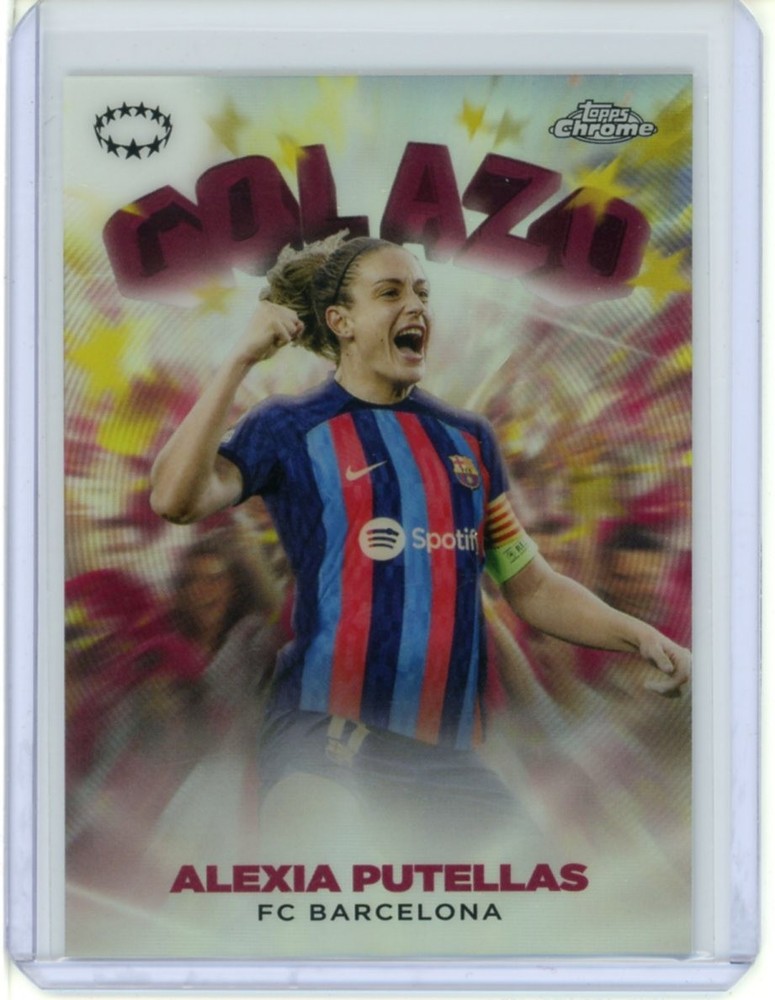 2022-23 TOPPS CHROME WOMEN&rsquo;S UEFA CHAMPIONS LEAGUE GOLAZO ALEXIA PUTELLAS #10