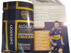 BOCA JUNIORS 19 COLLECTIBLE PLASTIC TICKETS 2 FLAGS 1 MINI SHIRT 4 MAGAZINES +