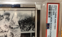 TY COBB – 2024 Panini Three and Two – Timeless Moments Bases Loaded #3/3!!