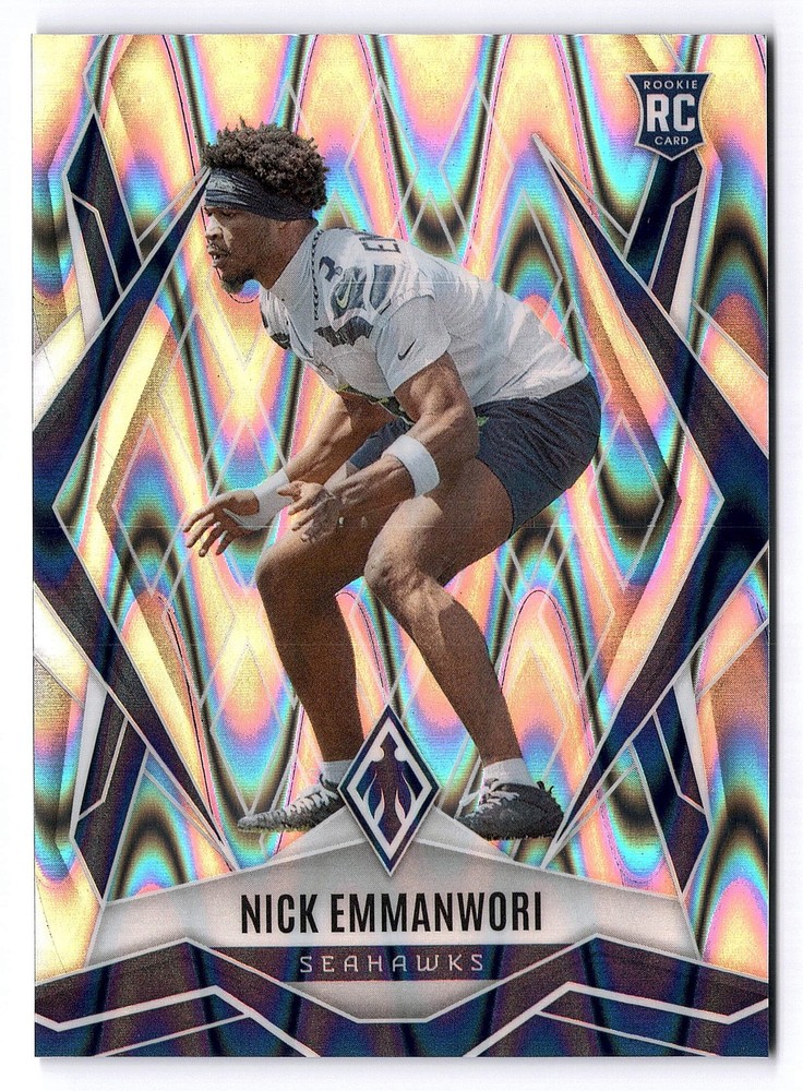 2025 Panini Phoenix #245 Nick Emmanwori Silver Seismic RC Seattle Seahawks