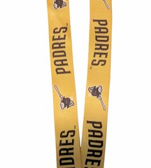 San Diego Padres Lanyard Key Ring Keychain ID Holder – Yellow