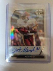 2026 Leaf Metal Football White Scope Dual Auto Art Monk 1/9 Error 1/1 Washington