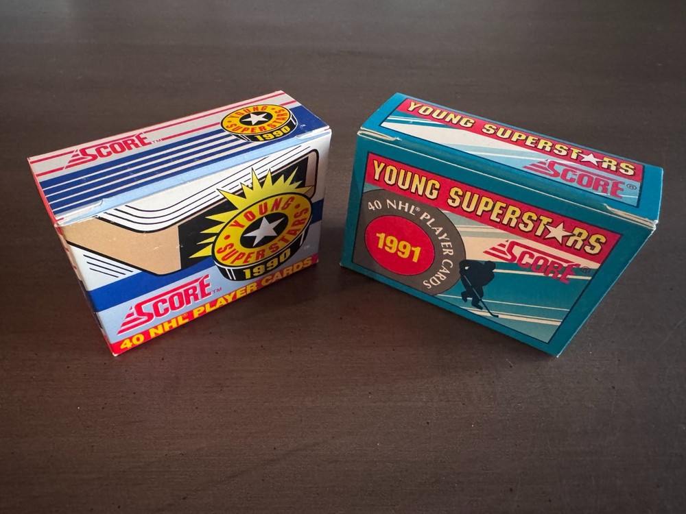 1990 & 91 SCORE Hockey Young Superstars Unopened Sets (2) Lindros Fedorov Sakic!