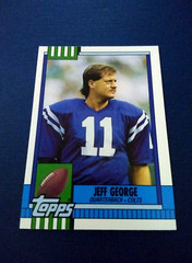 1990 Topps Traded Football Jeff George Rookie Card #41T Set Break NM-MT