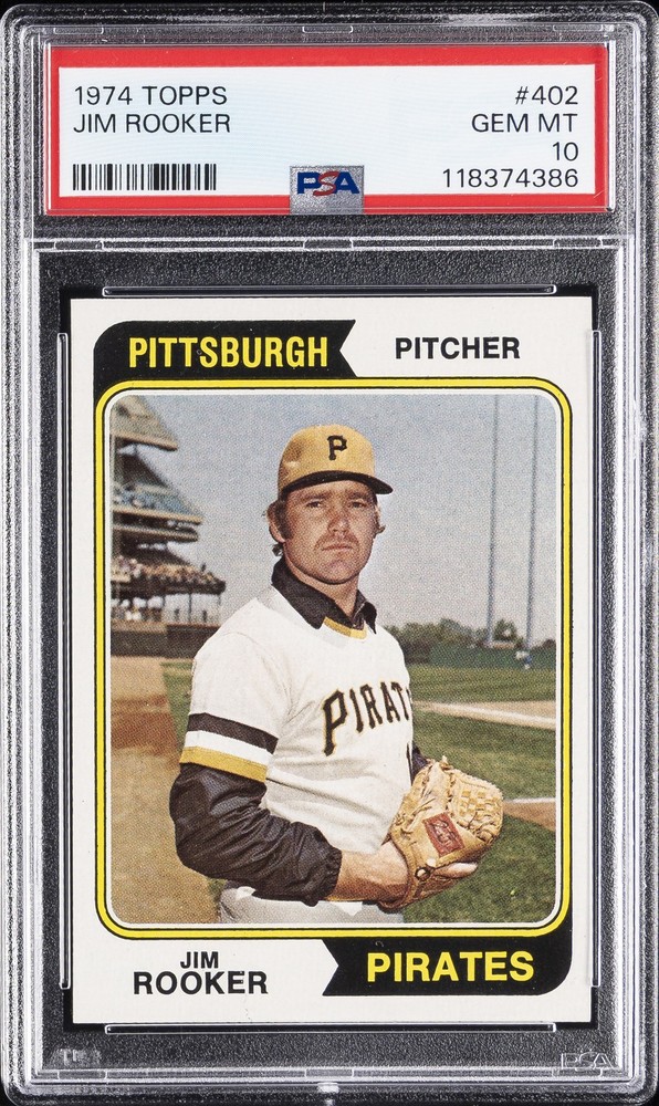 1974 TOPPS #402 JIM ROOKER PSA 10