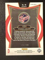 2025 Panini Select WNBA SYDNEY COLSON BLUE SCOPE PRIZM FEVER /199 #48
