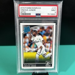 Vini Jr 2018 OPTIC Rookie Vinicius Junior RC #177 PSA 9 World Cup Brazil