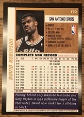 David Robinson 1998-99 Topps Card #170 San Antonio Spurs NBA HOF Free Shipping