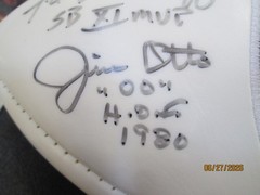 NFL Oakland Raiders Autographed Football Biletnikoff Otto Allen Plunkett COA
