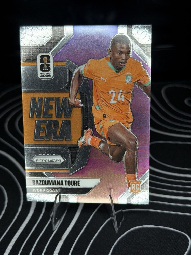 2026 Prizm FIFA World Cup BAZOUMANA TOURE New Era Silver Ivory Coast RC #10