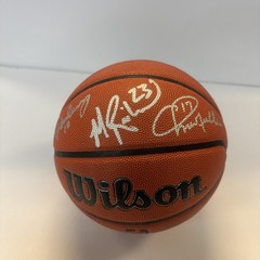 Run TMC Mitch Richmond Tim Hardaway Chris Mullin Signed Basketball | BAS Witness