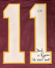 Mark Rypien of the Redskins Autographed « SB XXXVI MVP » Custom #11 Jersey Beckett