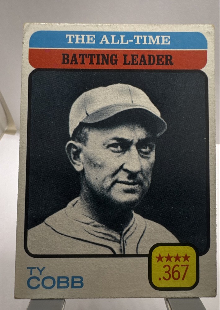 1973 Topps – All-Time Leaders Ty Cobb #475 Batting