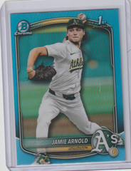 2025 Bowman Draft Chrome JAMIE ARNOLD 1st Sky Blue Refractor SP #BDC-30