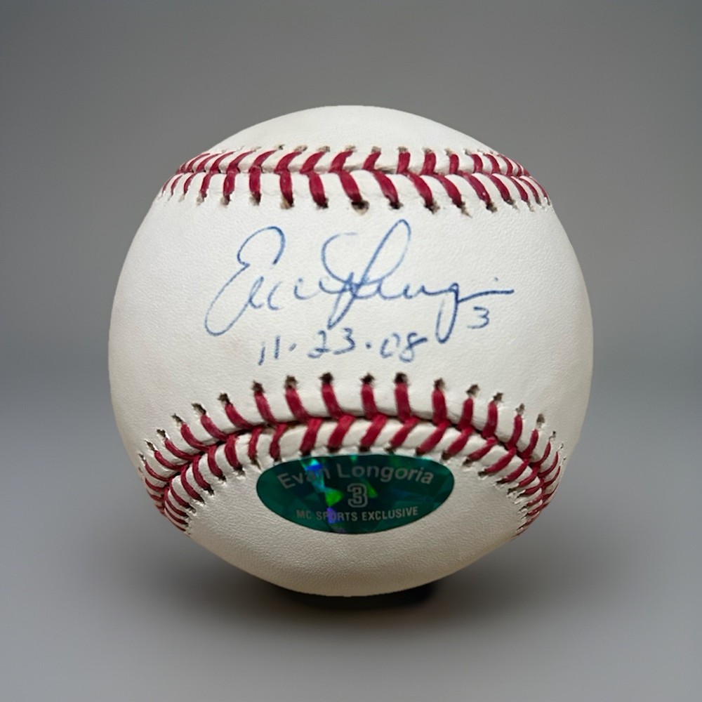 Evan Longoria 2008 AL ROY Signed Baseball