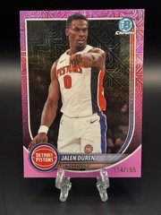 2025/26 Bowman Basketball Jalen Duren Pink Mojo Refractor /199 – Pistons