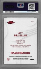 PSA 9 MINT 2025 Onit Arkansas NIL AUTO Bri Ellis RAZORBACKS #d/35