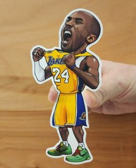 New Kobe Bryant Art Magnet Los Angeles Lakers refrigerator jersey rookie 24