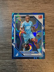 2025-26 Topps Chrome Bundesliga #47 Bazoumana Toure Rookie Blue Lava #/150