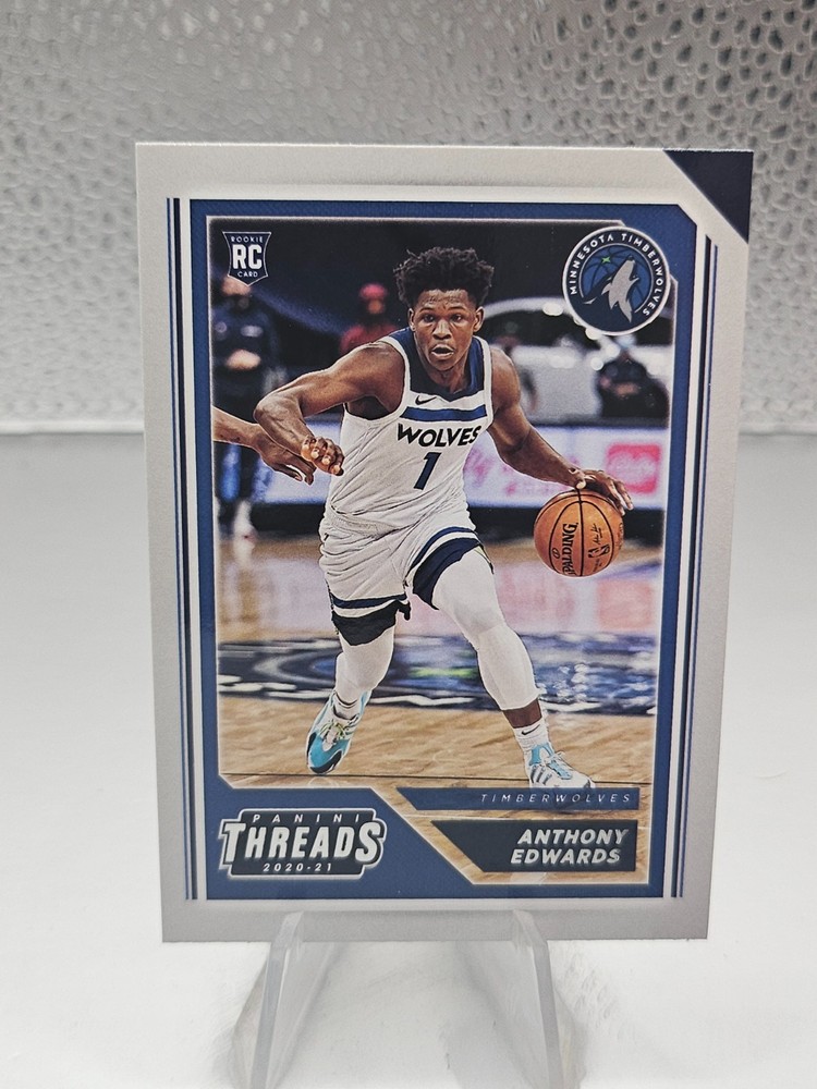 2020-21 Panini Chronicles Anthony Edwards Threads #87 RC Timberwolves Rookie