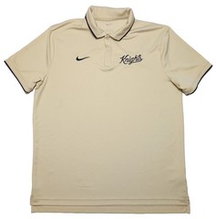 NIKE UCF Knights Polo Shirt Gold Script Logo Men&rsquo;s Large L