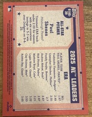 2026 Topps Series 2 – 1991 Topps All-Star Baseball Paul Skenes #91AS-39 Gold /50