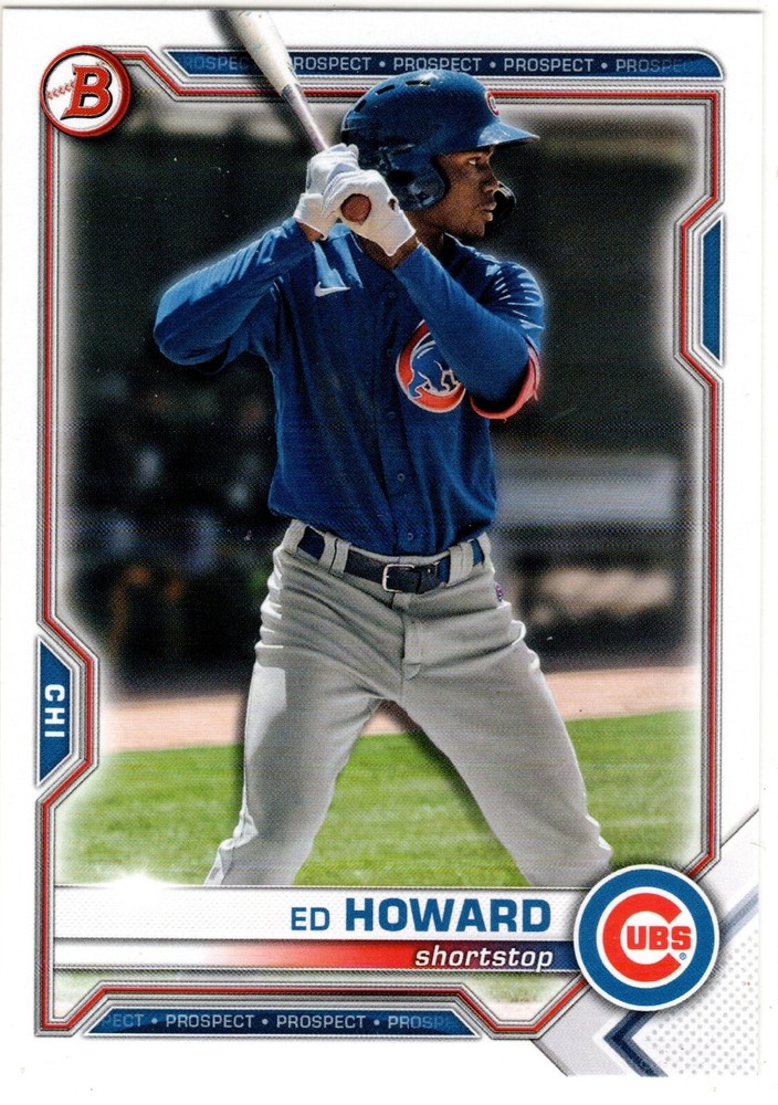 Ed Howard Chicago Cubs 2021 Bowman Draft