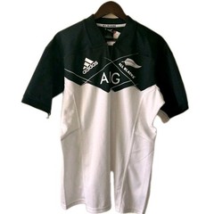 New Zealand All Blacks Jersey Away Adidas Rugby Union Mens Large Black White New